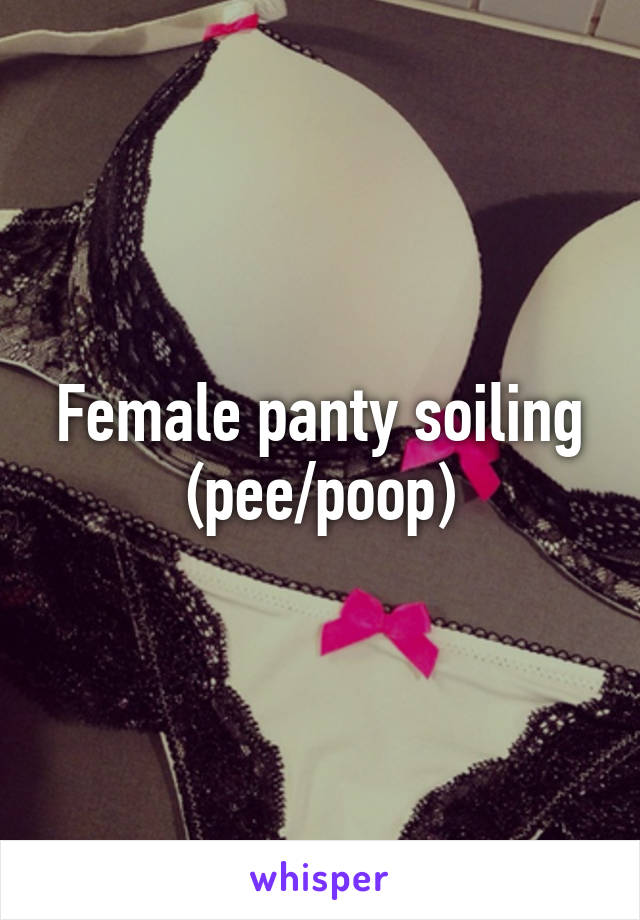 pee female panty